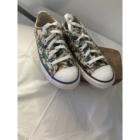 Unisex Converse All*Star Camo Dinosaur Low Top Tennis Shoes-Size Children's‎ 12 - Picture 11 of 14